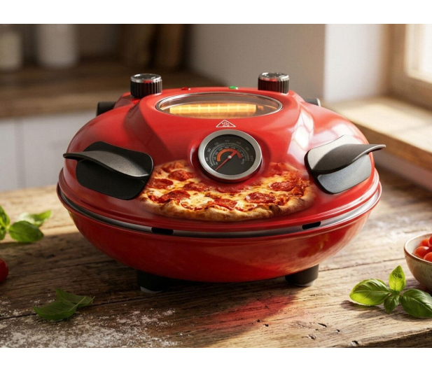 ExtraLink Piec do pizzy pizza oven z okienkiem termometrem 1200W Infer - 1585405 - zdjęcie 7